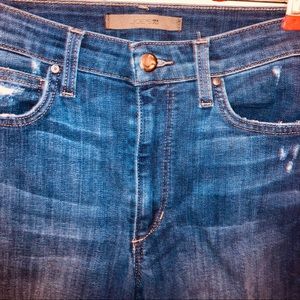 Joes highrise ripped skinny stretch jeans size 26